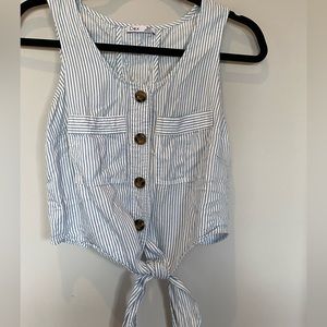 Dex tie front blouse